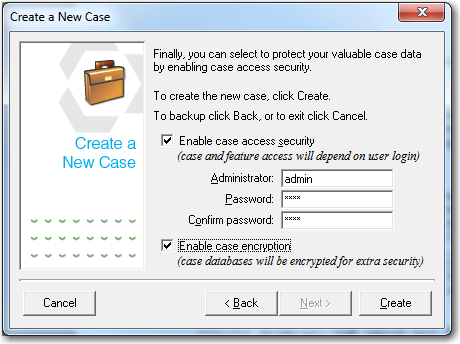 Enable Case Security
